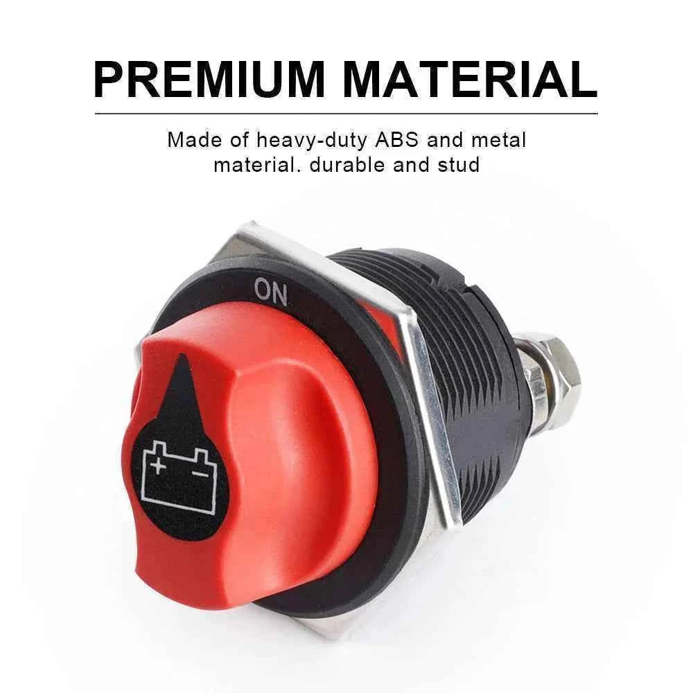 Battery Disconnect Switch Battery Master Power Cut Off Switch  DC 32V 50A 100A 200A 300A Battery Isolator Kill Switches For Car