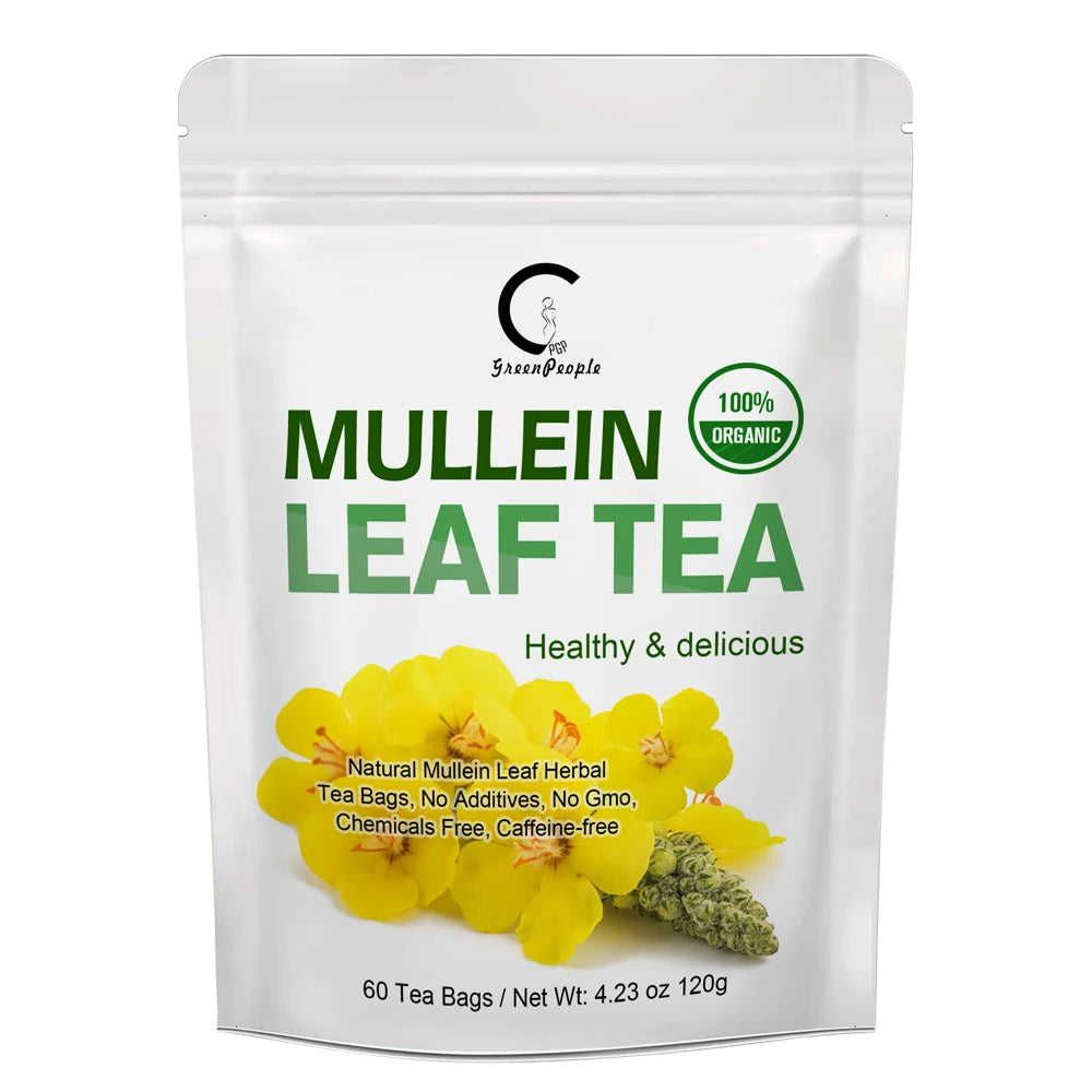 GPGP Greenpeople Herbal Mullein Leaf Drink for Lung Cleansing Unobstructed Breathing Relieve Cough Detoxification Health Care