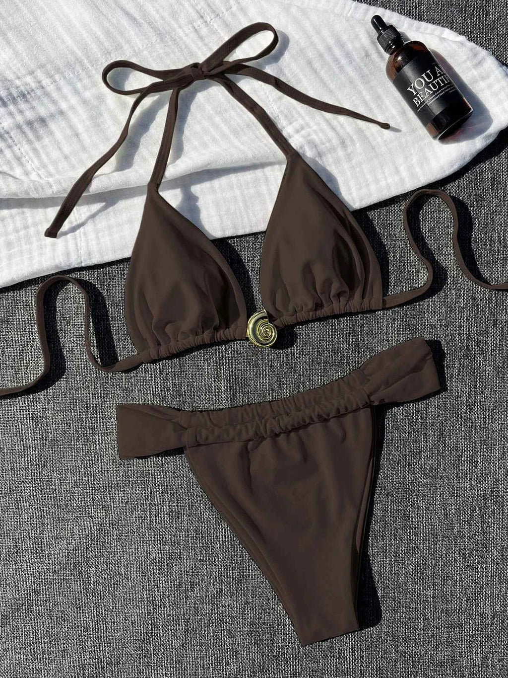 2025 Halter High Cut Leg White Bikini Women Swimwear Female Swimsuit Two-pieces Bikini set Padded Bather Bathing Suit Swim V6837