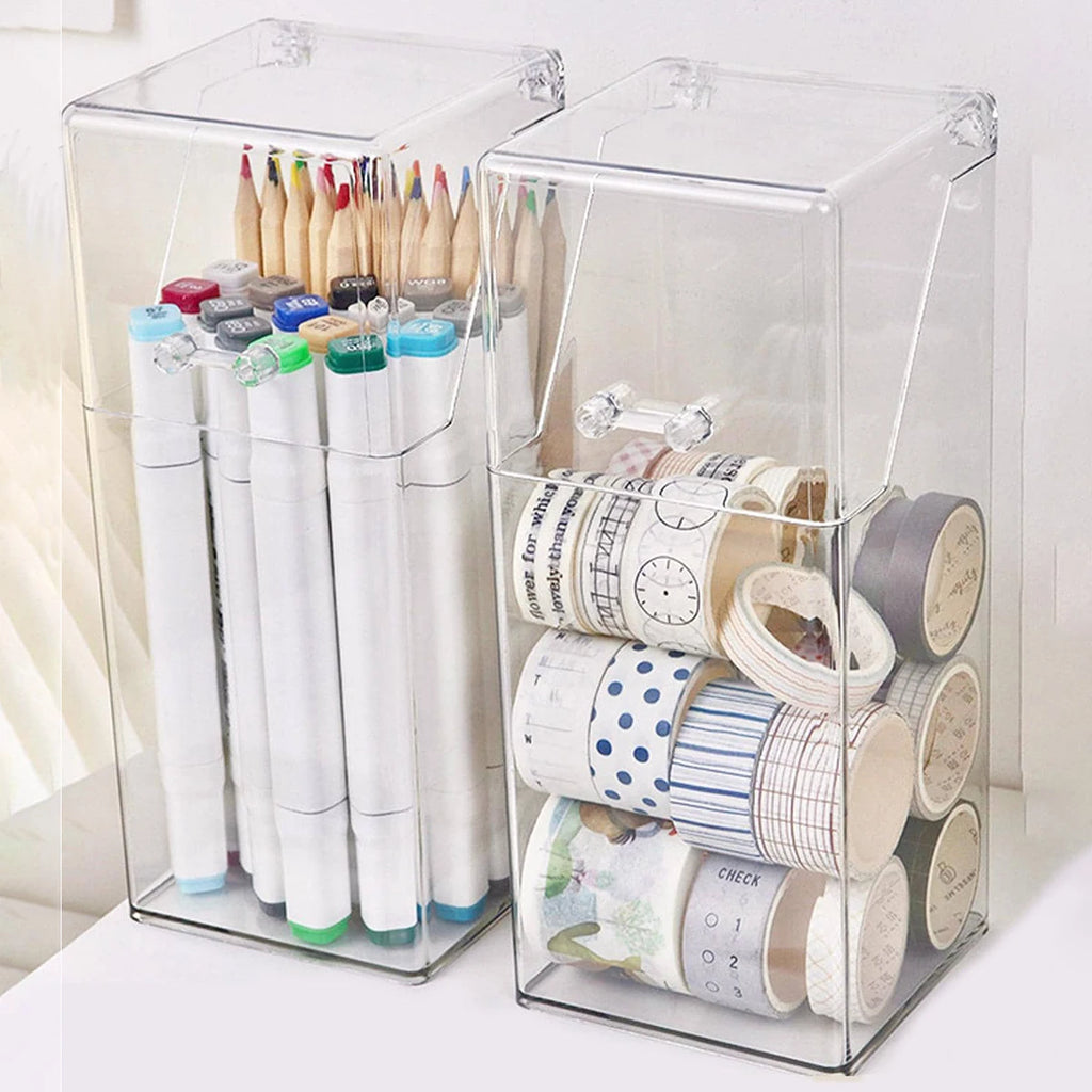 Makeup Brush Storage Box Simple and Transparent Multifunctional Makeup Brush Storage Rack Simple Durable and Practical