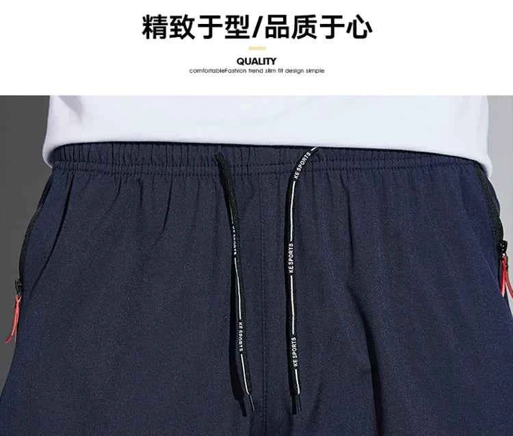 Men's Casual Pants Business Stretch Slim Fit Elastic Waist Jogger Korean Classic Blue Black Gray Male Brand Trousers