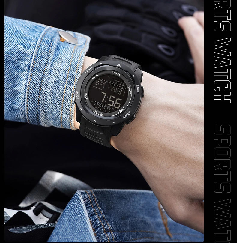 New SMAEL 8105 Watches Camo Strap Military Sport Watch for Men Clock Fashion Digital Wristwatch Waterproof Shockproof Watches