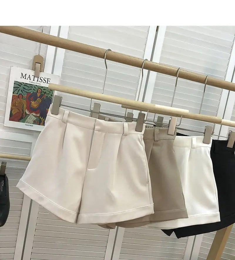 Women Shorts All-match Fashion New Arrival Solid Summer Casual Slim High Waist Korean Style Young Comfortable Daily Shopper Fit