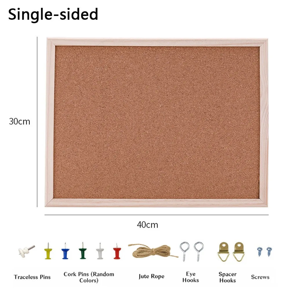 Home Decor DIY Cork Display Panel Soft Wood Cork Board Decorative Hanging Photo Background