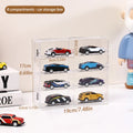 1pc Acrylic Transparent Stackable 1:64 Car Model Storage Box Toy Cabinet Rack Hair Accessories Jewelry Organizer