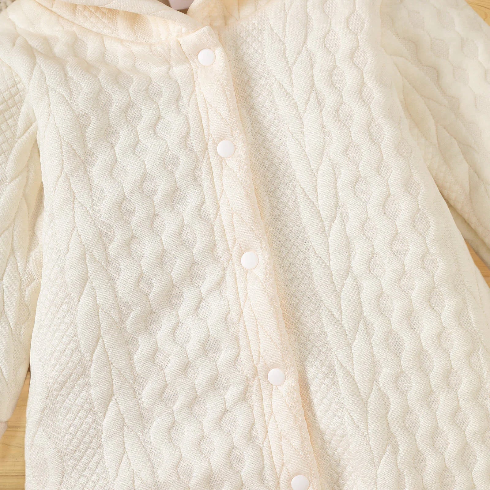 Autumn Winter Newborn Baby Romper Boys Girls Lovely Ears Hooded Long Sleeve Infant Bodysuit Warm Jumpsuit Toddler Girl Clothes