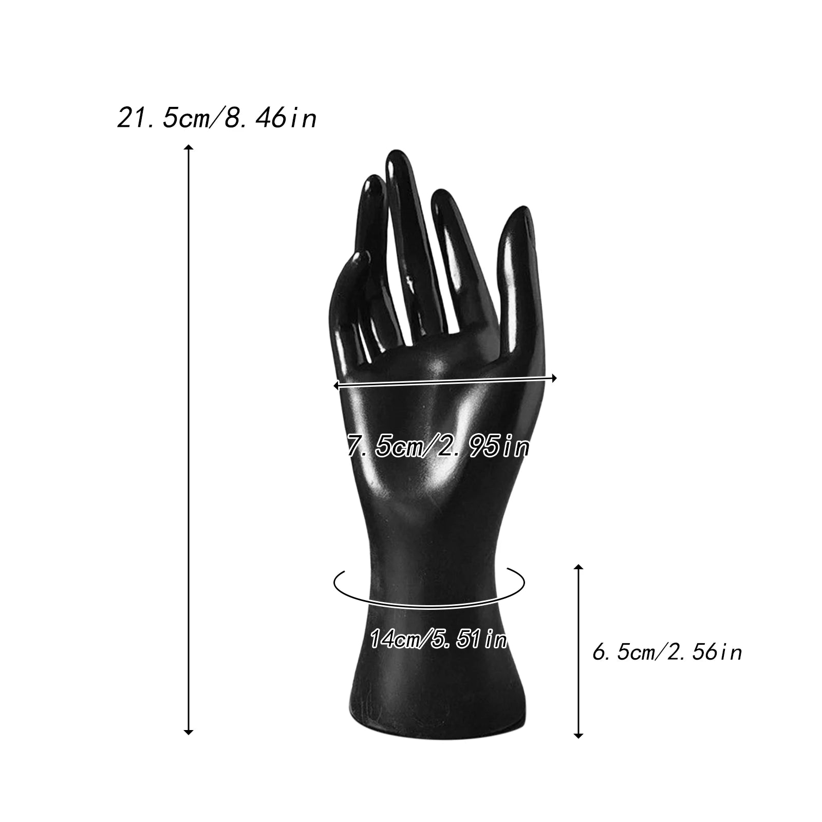 Women Mannequin Hand Model Jewelry Organizer Portable Dresser Desktop Shops Countertop Bracelet Bangle Necklace Display Stand