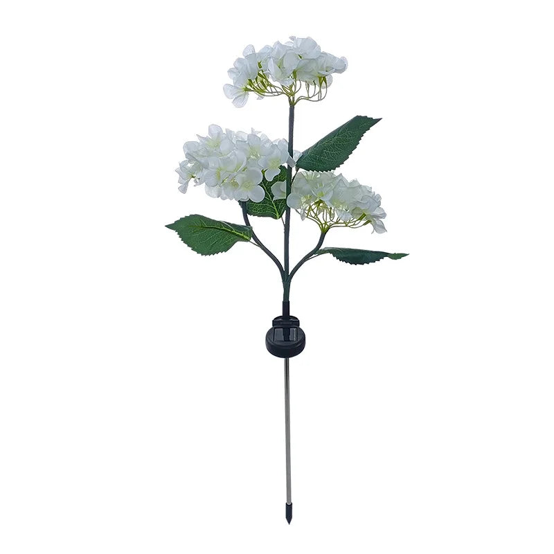 Solar Lights Outdoor Garden Light Waterproof Solar Garden Lights with Hydrangea Flower Lights LED Solar Powered Landscape Lights