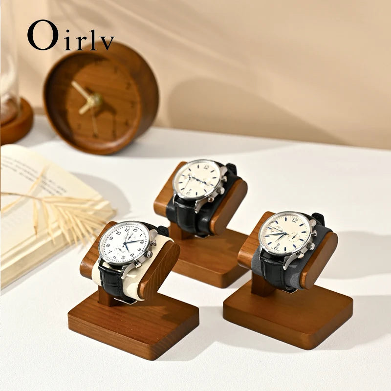 Oirlv Wooden Jewelry Organizer Bracelet Watch Display Stand Jewelry Storage Holder Watch Rack Watch Display Props For Showcase