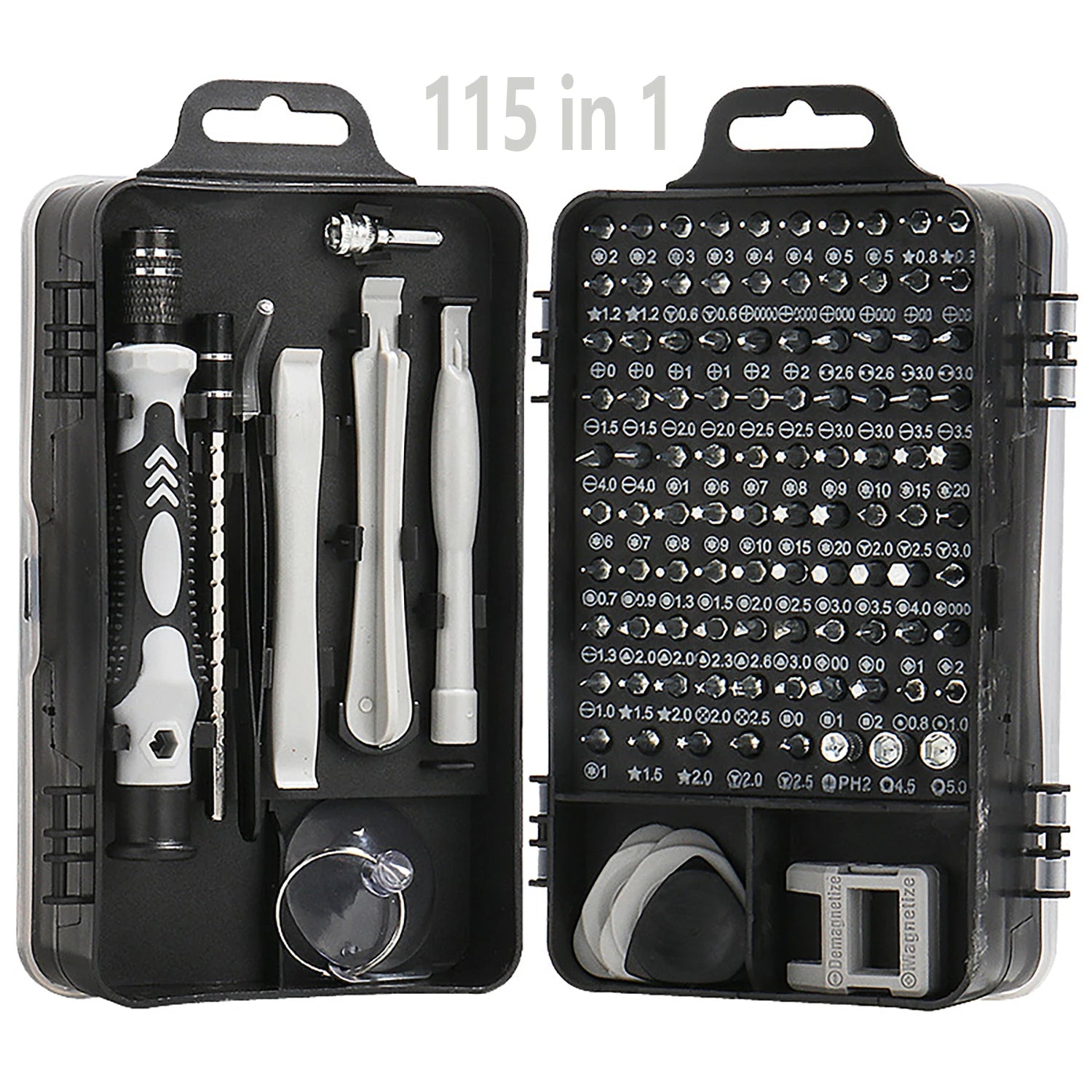115Pcs Precision Screwdriver Set, Electronic Repair Tool Kit, Suitable for Iphone, Computers, Pc, Laptops, Mobile Phones, Mac, Tablets, Home Diy, Game Consoles, Glasses, Watches, Doorbells, Etc