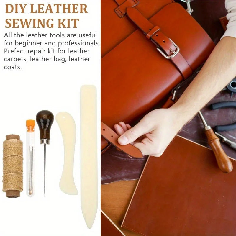 Tools Kit Sewing Craft Diy Working Book Tool Stitching Set Binding Needles Folder Bone Paper Supplies Repair Press Bookbinding