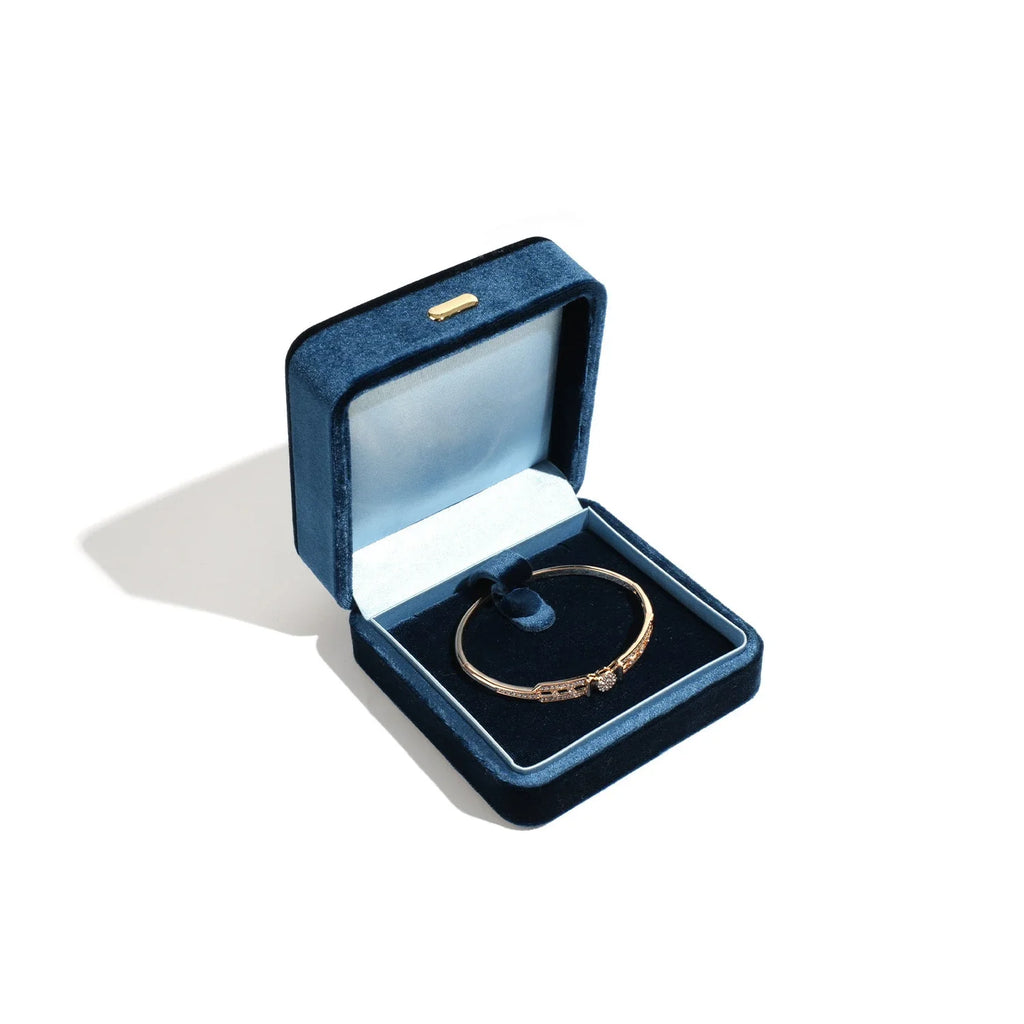 High Grade Retro Velvet Jewelry Organizer Box Ring Earrings Bracelet Necklace Storage Gift Jewelry Packaging Case