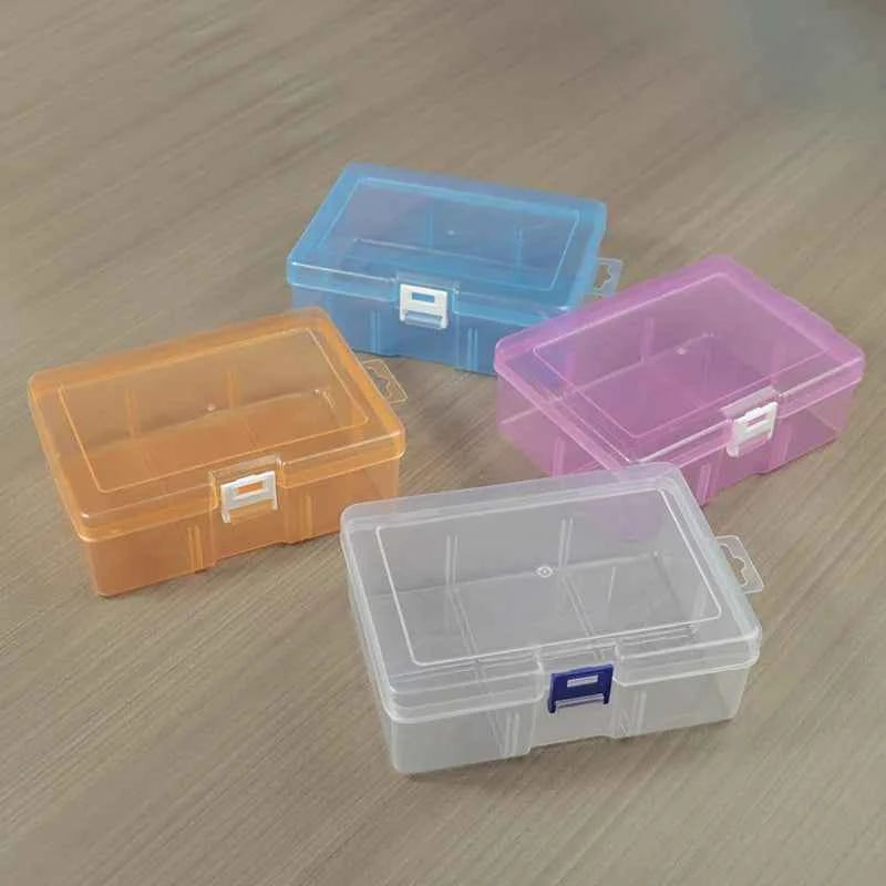 PP Six-section Empty Box with No Insert Plastic Box for Toy Parts Accessories Packaging Desktop Data Cable Storage Box