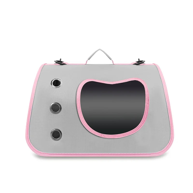 Pink Color Portable Pet Carrier Bag For Cats And Small Dogs