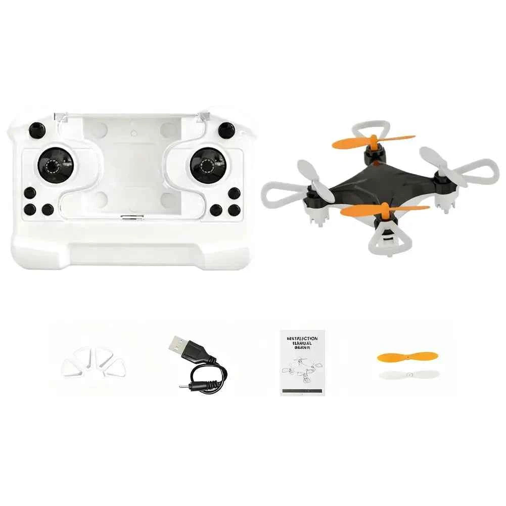 Mini Drone Easy Stunt Flights 360° Tricks Friendly Flyer, Mini Drone for Kids with LED Altitude Hold Propeller Protection Indoor