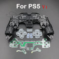 1set For PS5 V1 V2 V3 BDM-010/020/030 Controller Gamepad Middle Frame Bracket Conductive Film & Button Conductive Rubber Pad
