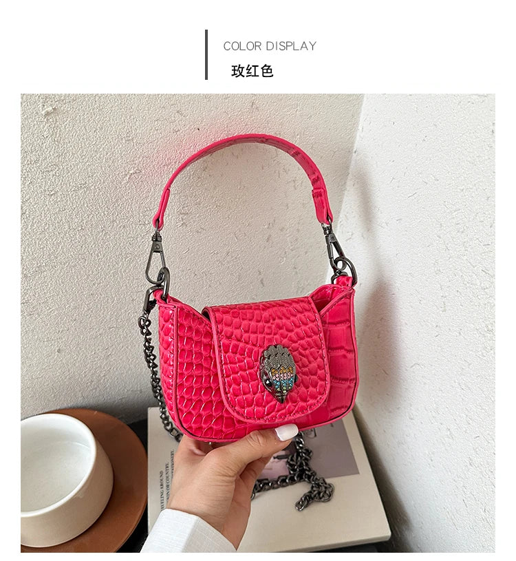 Best Superstar Show Original Diaper Bag, Retro Textured Leather, High-End Minimalist Crossbody Handbag For Party