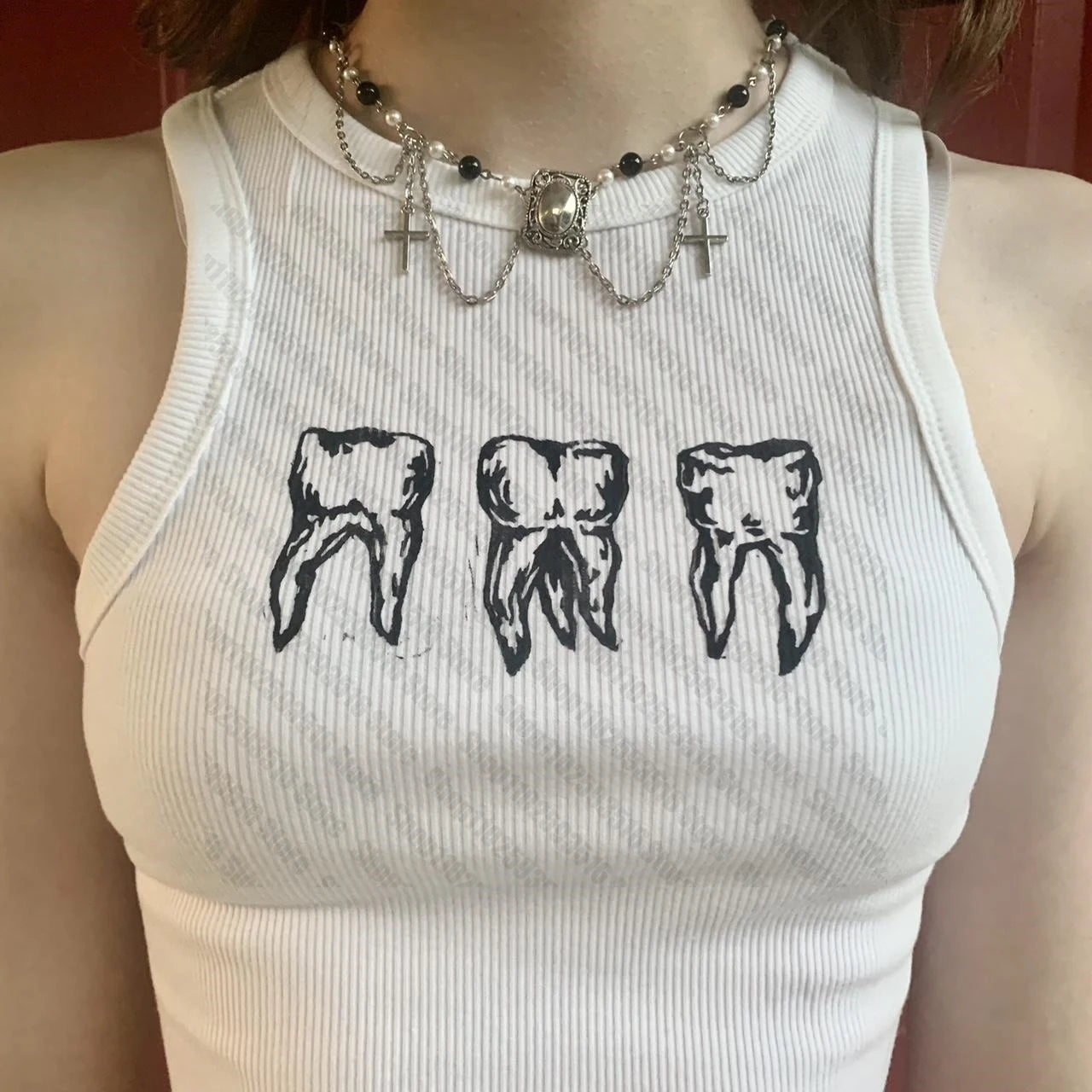 Women's Cropped Aesthetic Tops for Women Trashy Y2k 2000s Sexy Top 90s Vintage Clothes Crop Top Woman Emo Tops With Suspenders