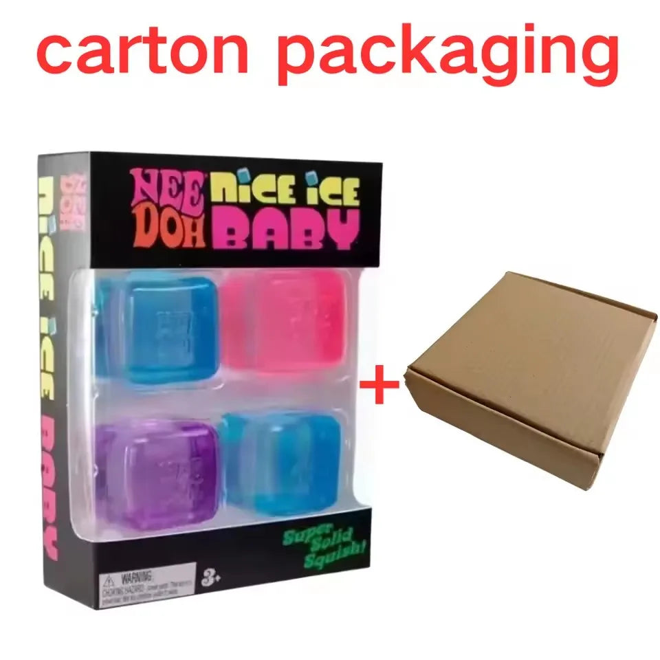 Squishy Schylling NeeDoh Nice Cube Sensory Squeeze Toy Super Squishy Stress Relief Anxiety Sensory Tool Stress Reliever Toys