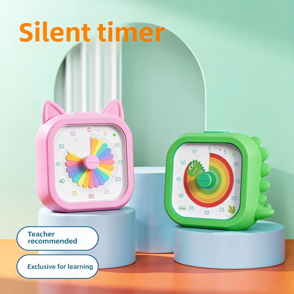 Kids Timer Self Discipline Device Visual Time Management Tool 60 Minutes Countdown Students Study Homework Focus Learning Clock
