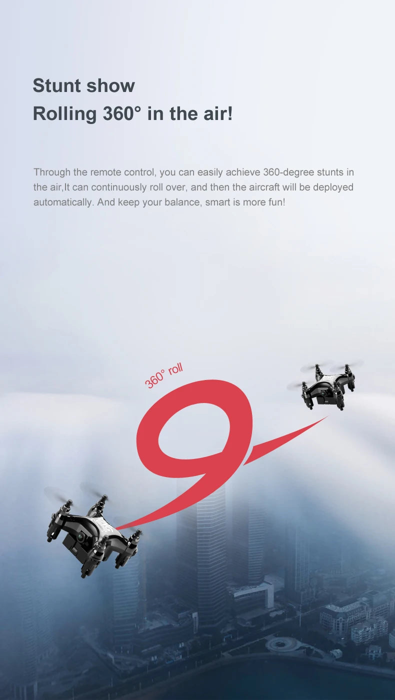Gold K1 New Mini Drone Remote Control Helicopter - Movie Quality Photography Kids Toy Gift Aircraft