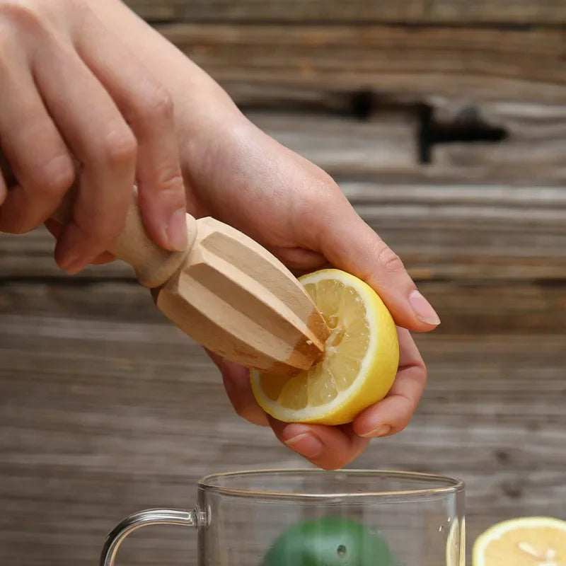 Wooden Reamer Lemon Squeezer Beech Wood Citrus Squeezer Reamer Orange Juice Squeezer Fruit Vegetable Tools Bar Kitchen Gadgets