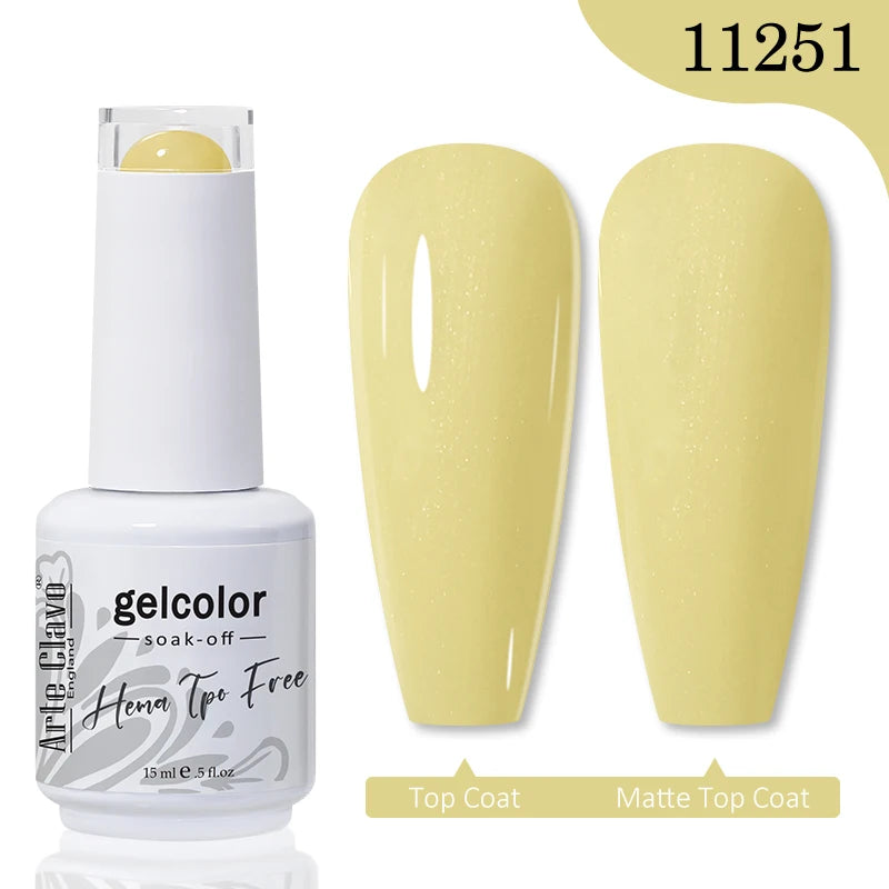 Arte Clavo TPO HEMA FREE Top Quality Discount Price 131 Colors Nail Gel Polish New Formula Nail Gel 15ml Bottle UV Gel Varnish