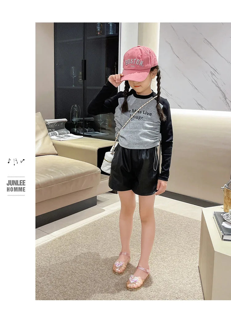 2026Kids' Sandals Ourdoor Crystal Jelly Shoes PVC Love Baby Fashion Flat For Girls Breathable Anti-slip Purple Sliver Size 24-35
