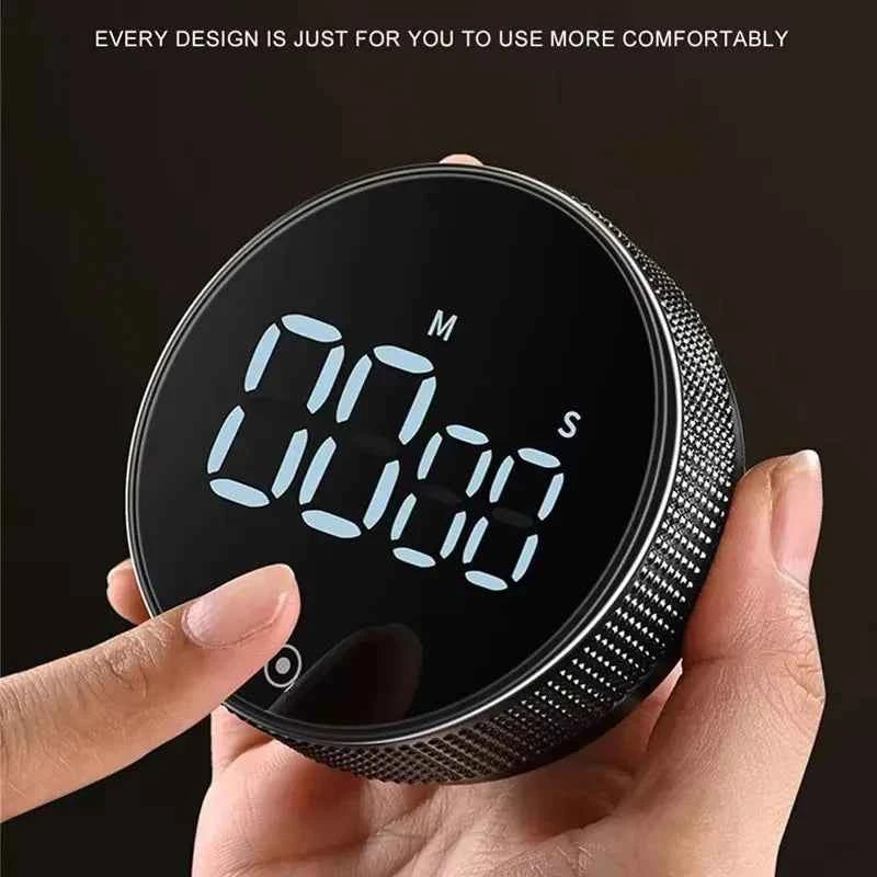Kitchen Timer Digital Countdown Magnetic Egg Timer for Cooking with Constant Light Function for classrooms Quiet for Kids Adults