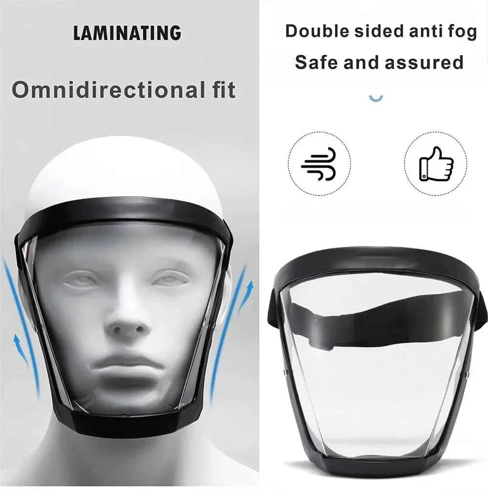 Transpelarent Full Face Shield Mask Head Protective Cover Eye Safety Glasses Kitchen Tools Screen Visitors Dust WindProof Anti-F
