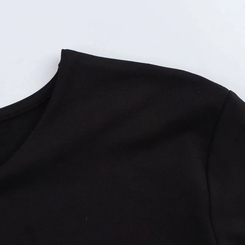 MUJER Black Bustier Bodys for Women Sexy Extreme Bodysuit Women Long Sleeve Bodysuits Woman One Pieces Summer Tops Woman 2025