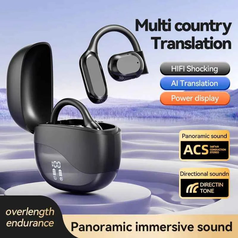 Pen-Ear Bluetooth Earbuds – Ear Hook Design with Display