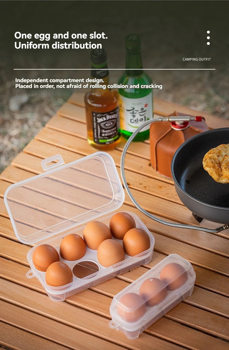 Outdoor Shockproof Egg Box Storage Box, Portable Camping Shatterproof Egg Tray, Home Plastic Protection Box, Travel Shatterproof