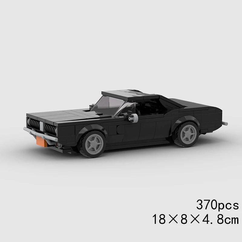 MOC Car Speed RX7 AE86 Chiron R8 Creative Racing Vehicle Model Building Block Super Race brick City Rally Sport Toy Technical