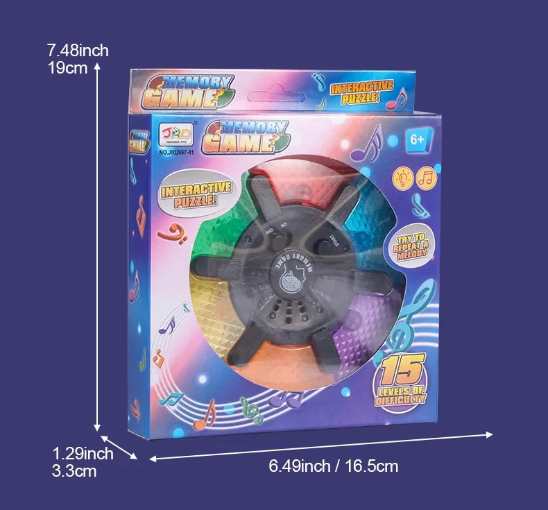 Memory Game Machine Handheld Electronic Memory Game with Light and Sound Puzzle Creative Interactive Game Toy Memory Training