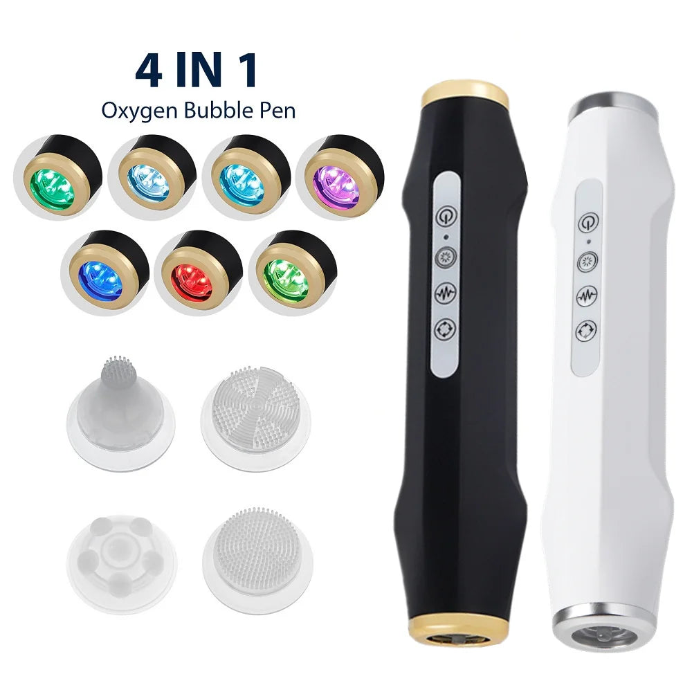 Portable Oxygen Bubble Facial Machine CO2 Bubble Pen Aqua Skin Face Cleansing SPA Beauty Device CO2 Pods Massager