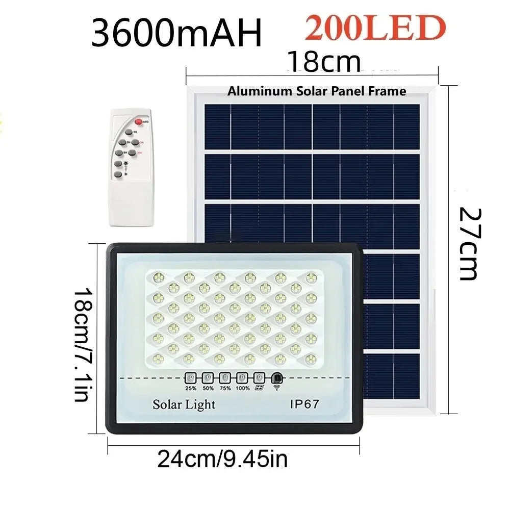LED Solar Garden Lights Outdoor Waterproof IP67 Reflector Spotlight Emergency Wall Lighting for Garden Buildings