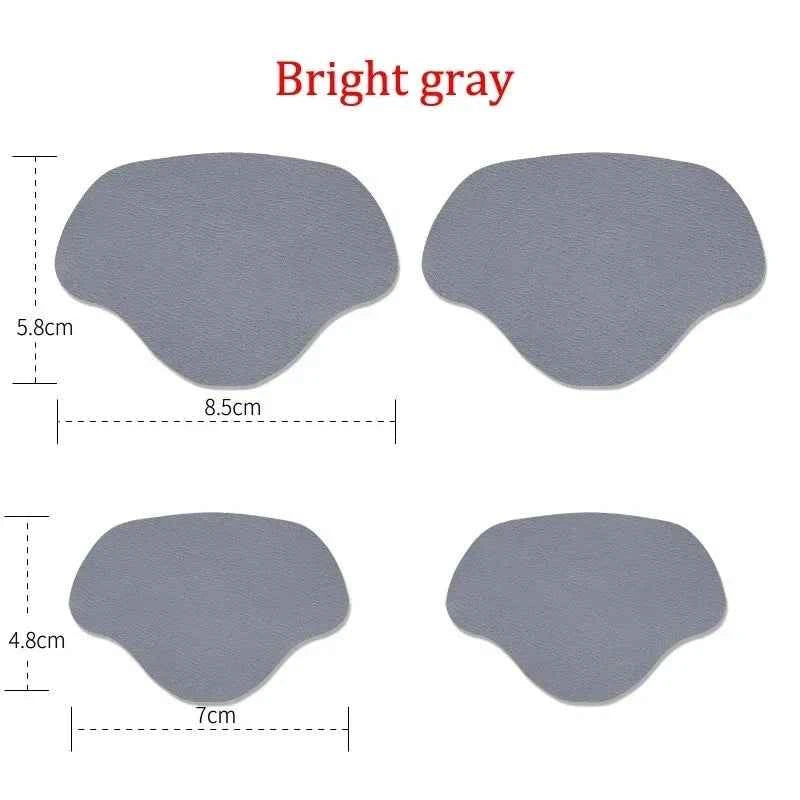 4Pcs Sneaker Heel Repair Pad Adjustable Size Wear-resistant Footbed Invisible Heel Repair Pad Repair Shoe Hole Pad Back Sticker