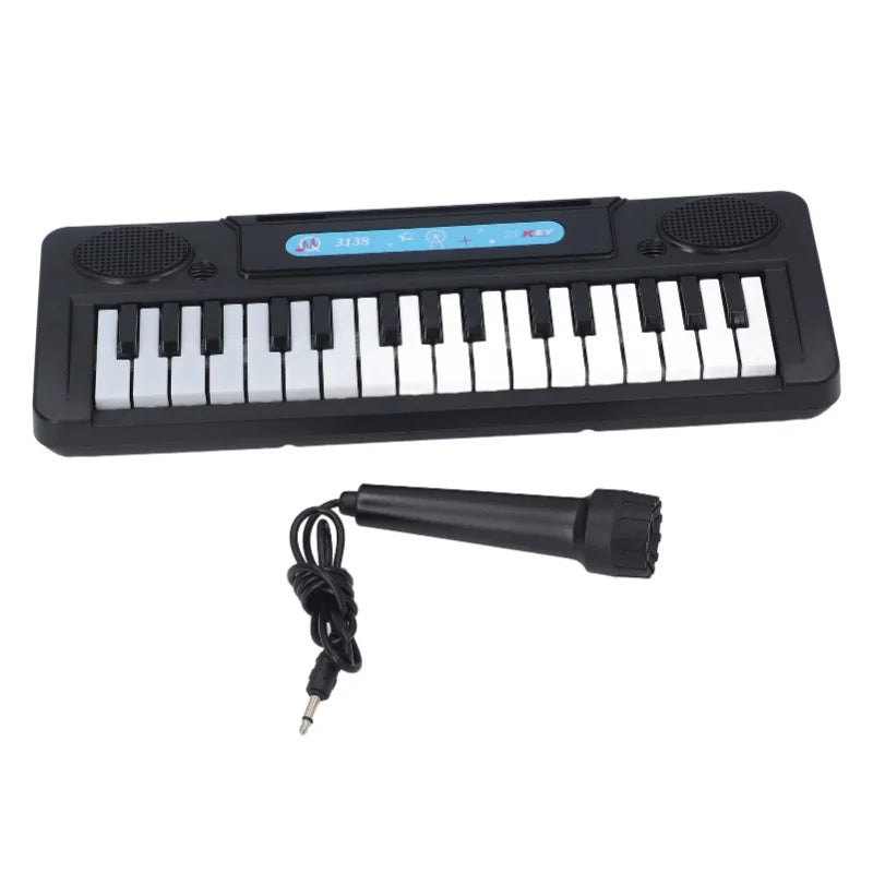 31 Keys Kids Piano Keyboard Portable Electronic Keyboard With Microphone For Beginners 3-6 Years Old Boys Girls
