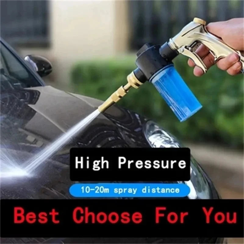 High Foam Pressure Spray Water Gun Washing Garden Watering Hose Nozzle Sprinkler Car Cleaning Wash Tool Kits Auto Washer Guns ﻿
