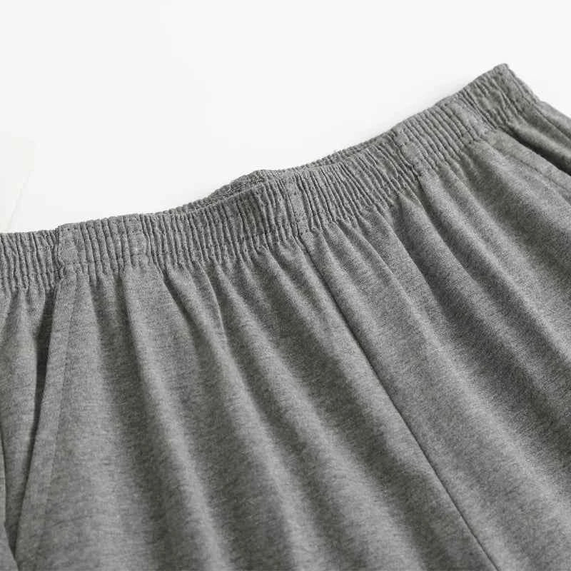 Men's Cotton Sleep Bottoms Plus Size 5XL Shorts Sleepwear Boxer Casual Lounge Wear Sleeping Short Pants Homewear Nightwear Homme