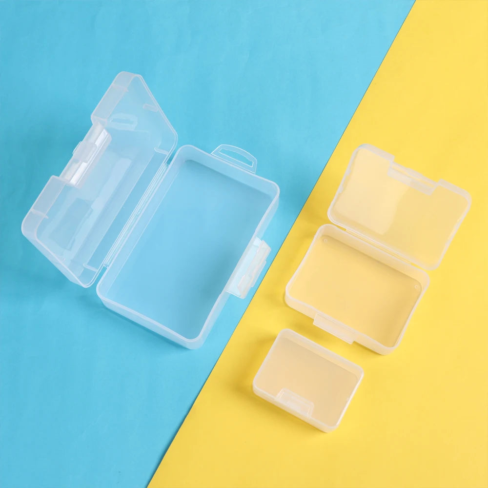 Plastic Box Transparent Jewelry Organizer Sample Box Small Tool Storage Box Nail Enhancement Tool Box Mobile Phone Repair Case