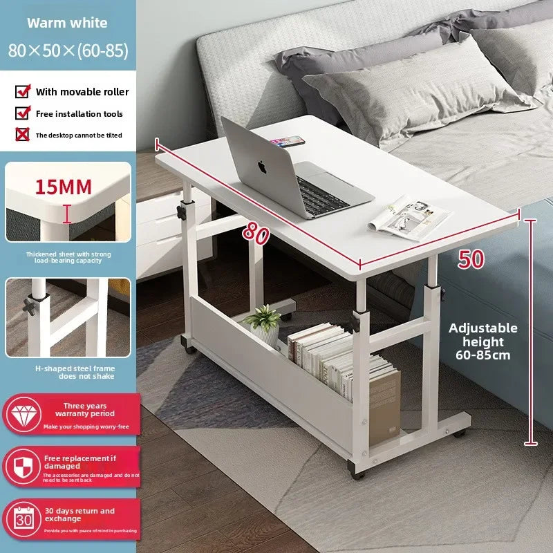 Computer desk Bedside table Mobile lifting small table Household small laptop holder with wheels