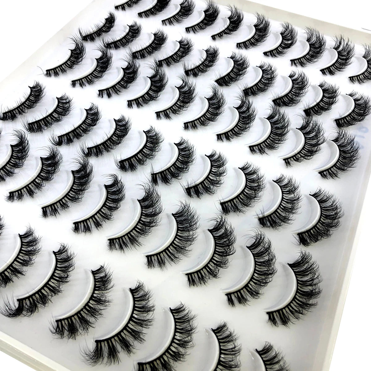 HBZGTLAD 30/40 pairs of natural long 3D artificial mink false eyelashes false eyelashes makeup set mink eyelashes extended eyela