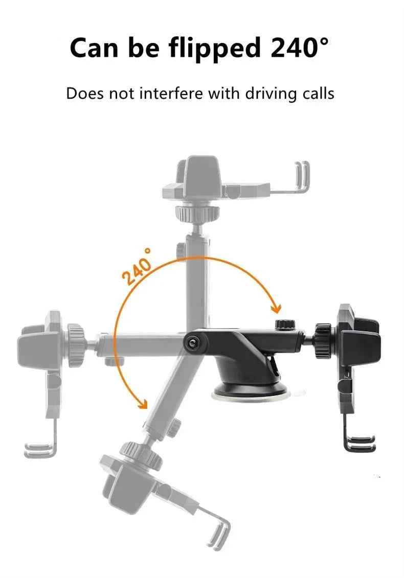 Universal Suction Cup Car Phone Holder Mount Stand for iPhone Samsung Xiaomi Huawei - Mobile Phone Sucker Support Bracket