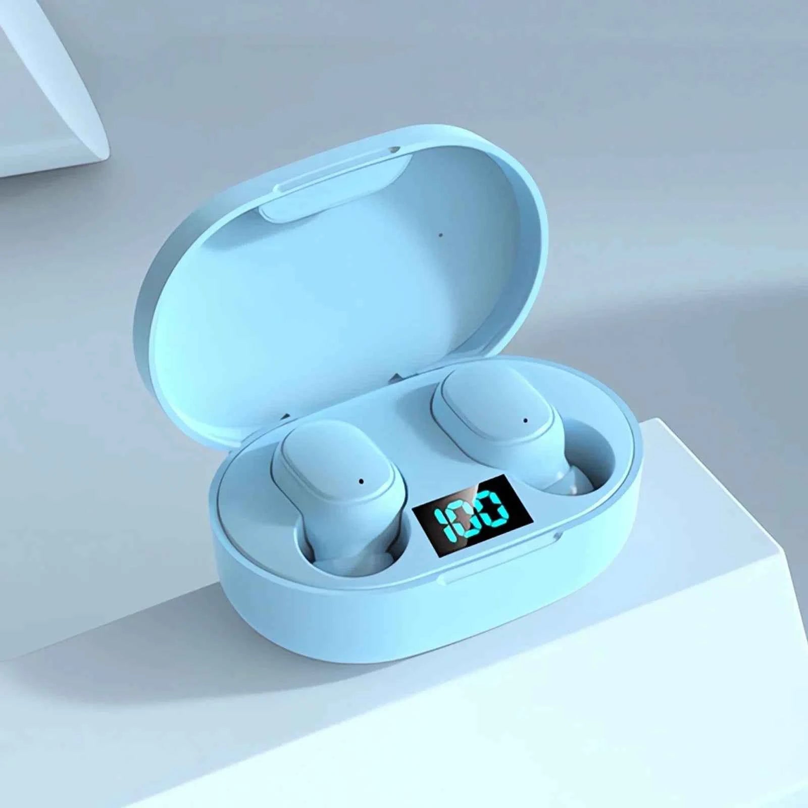 E6S Wireless Bluetooth Headphones with LED Display Deep Bass Stereo Ear Buds with Mic  Wireless Earbuds