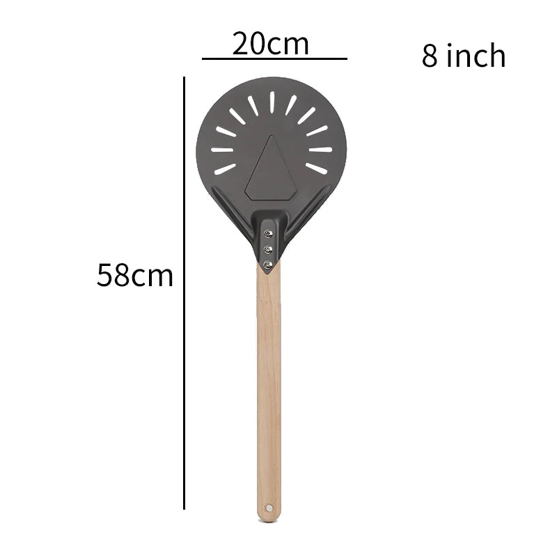 7 8 9 10 Inch Long Pizza Peel AdjustableTurning Shovel Spatula Baking Tool  Kitchen Utensils Nonstick Big Pizza Turner for Oven