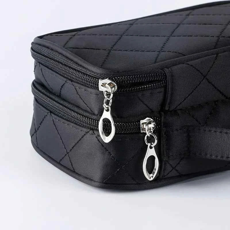 Women's cosmetic bag Double layer Waterproof makeup bag travel essentials organizer large capacity Multifunction toiletry bag