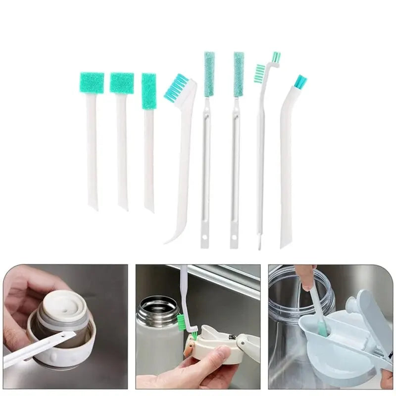 Household Bottle Cleaning Brush Kit With Detail Tools