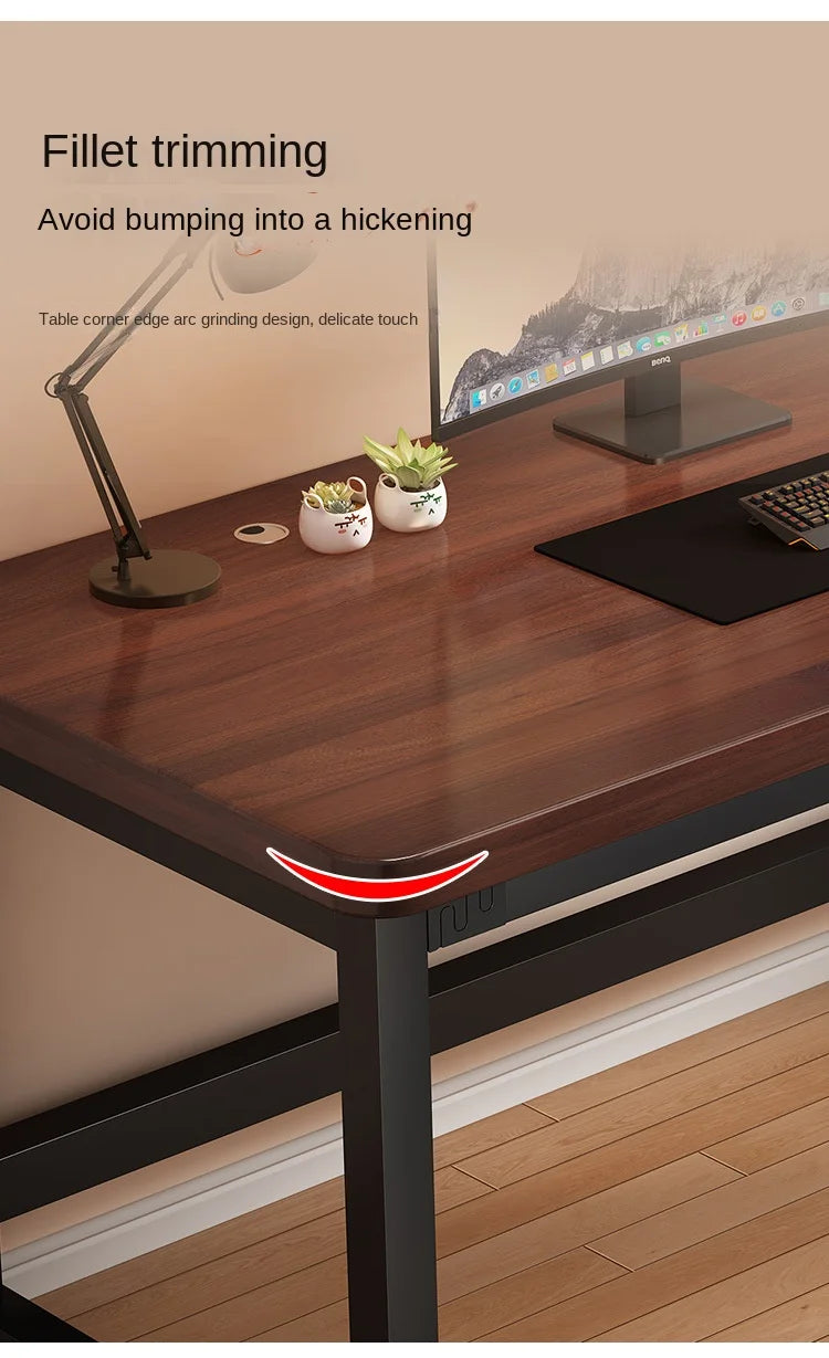 Solid wood computer desk, study desk, writing desk, long table, simple bedroom gaming desk, workbench